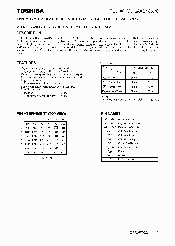 TC51WHM516AXBN_8299679.PDF Datasheet