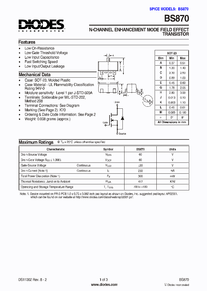 BS870_8299903.PDF Datasheet