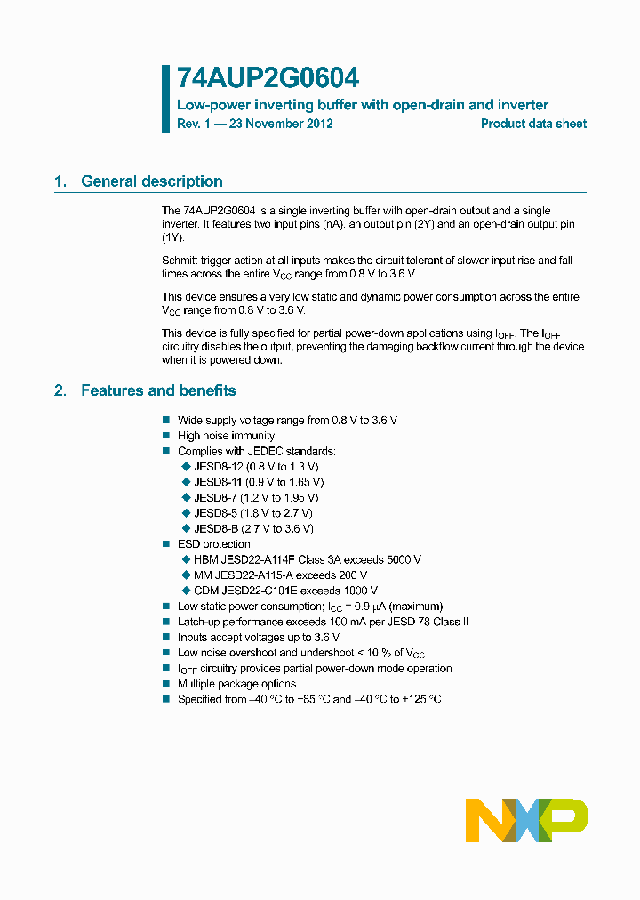 74AUP2G0604GF_8300291.PDF Datasheet