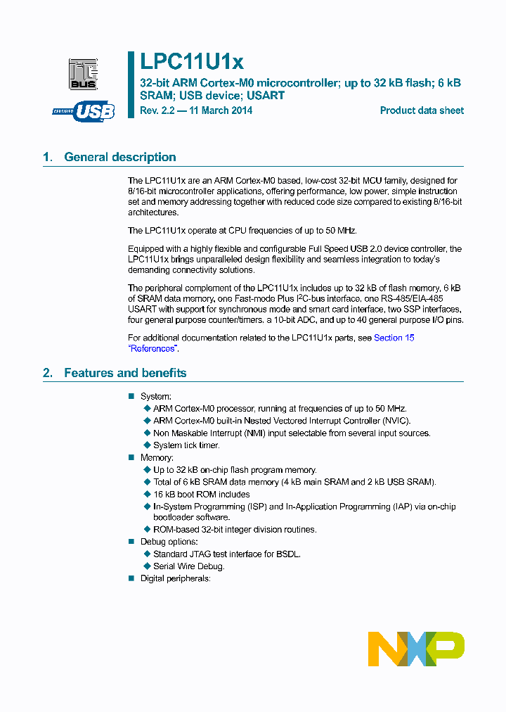 LPC11U14FHI33_8300409.PDF Datasheet