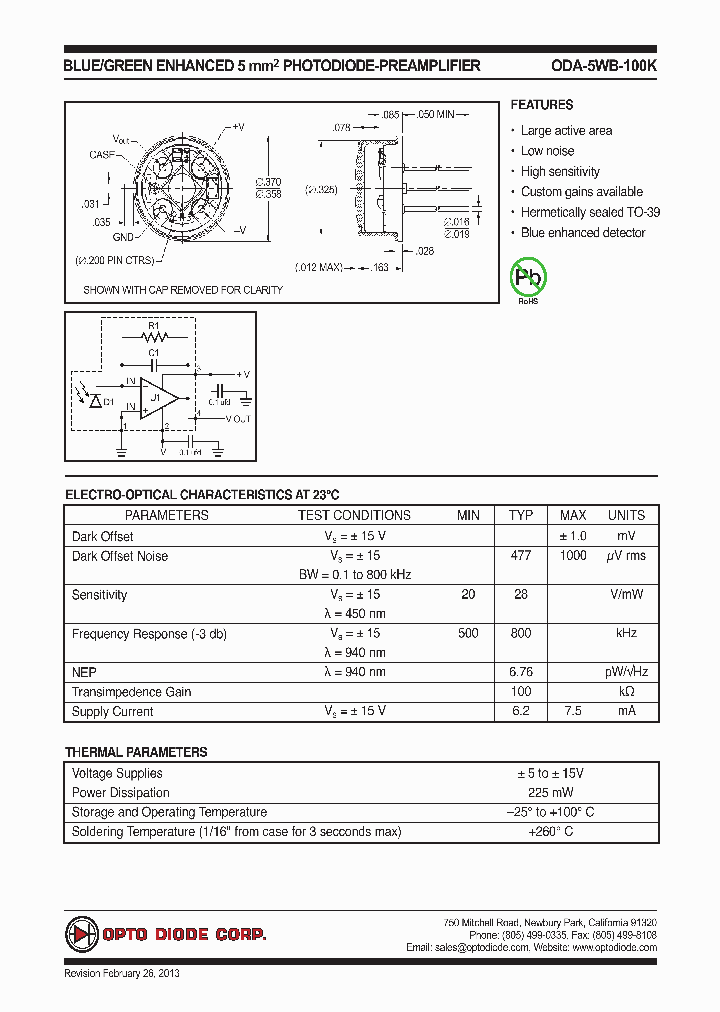 ODA-5WB-100K_8300499.PDF Datasheet