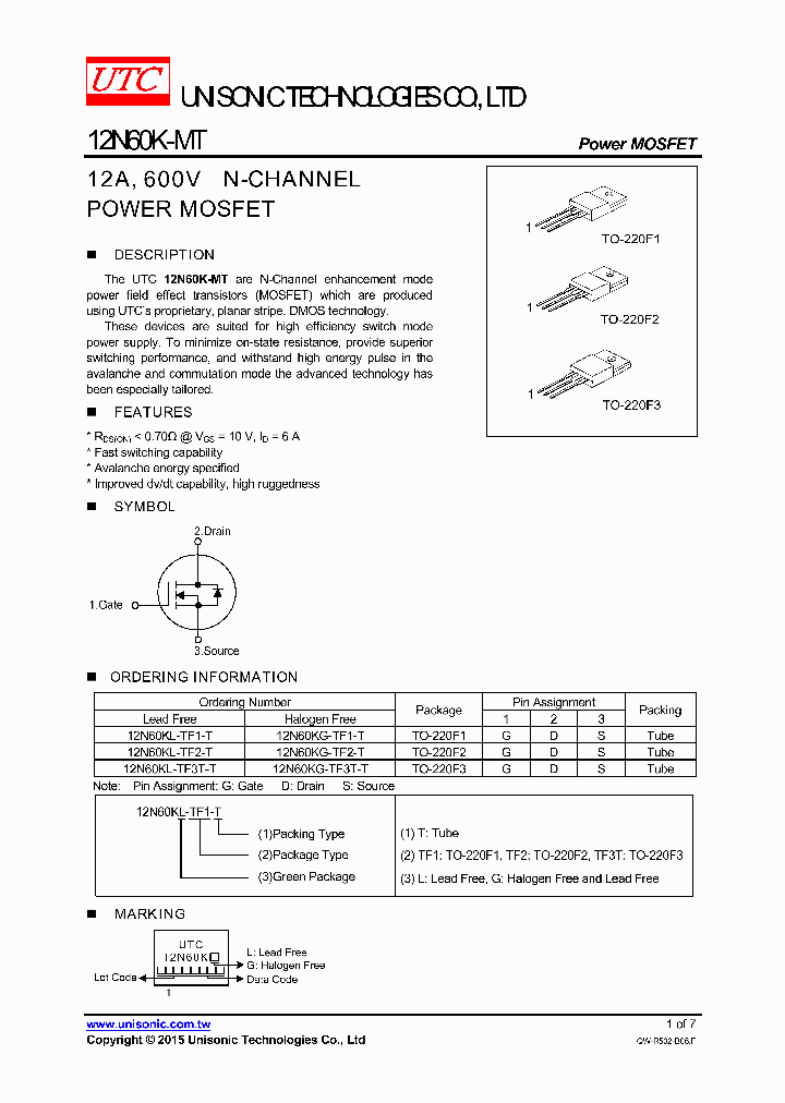 12N60K-MT_8300958.PDF Datasheet