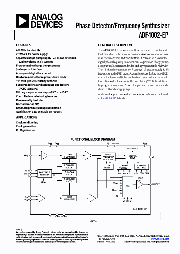 ADF4002-EP_8301094.PDF Datasheet