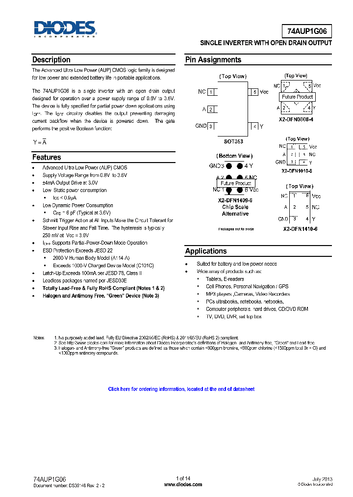 74AUP1G06FX4-7_8301248.PDF Datasheet