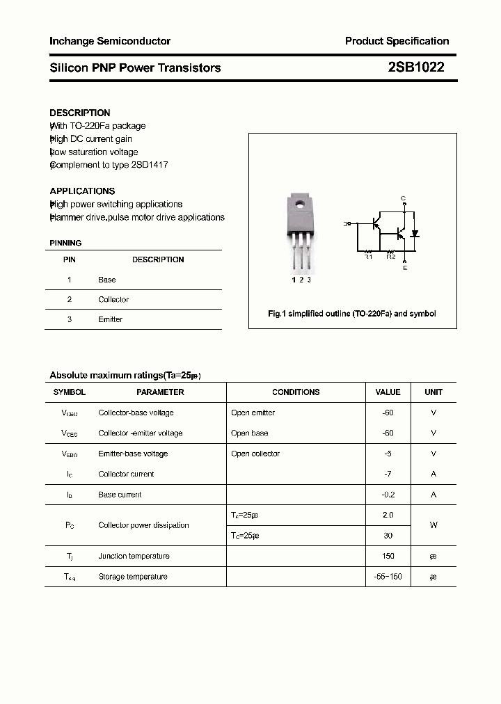 2SB1022_8301884.PDF Datasheet