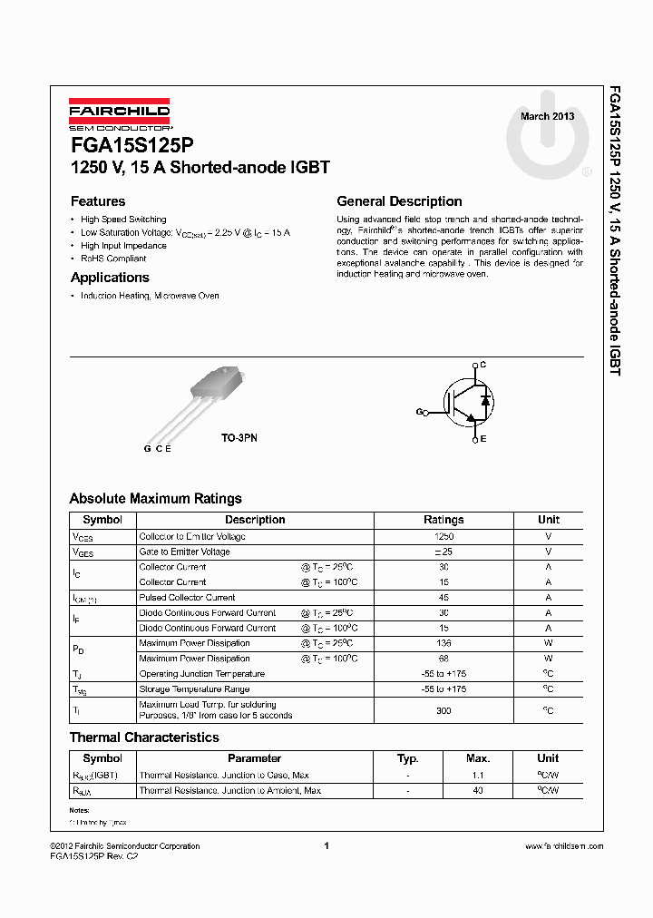 FGA15S125P_8302197.PDF Datasheet