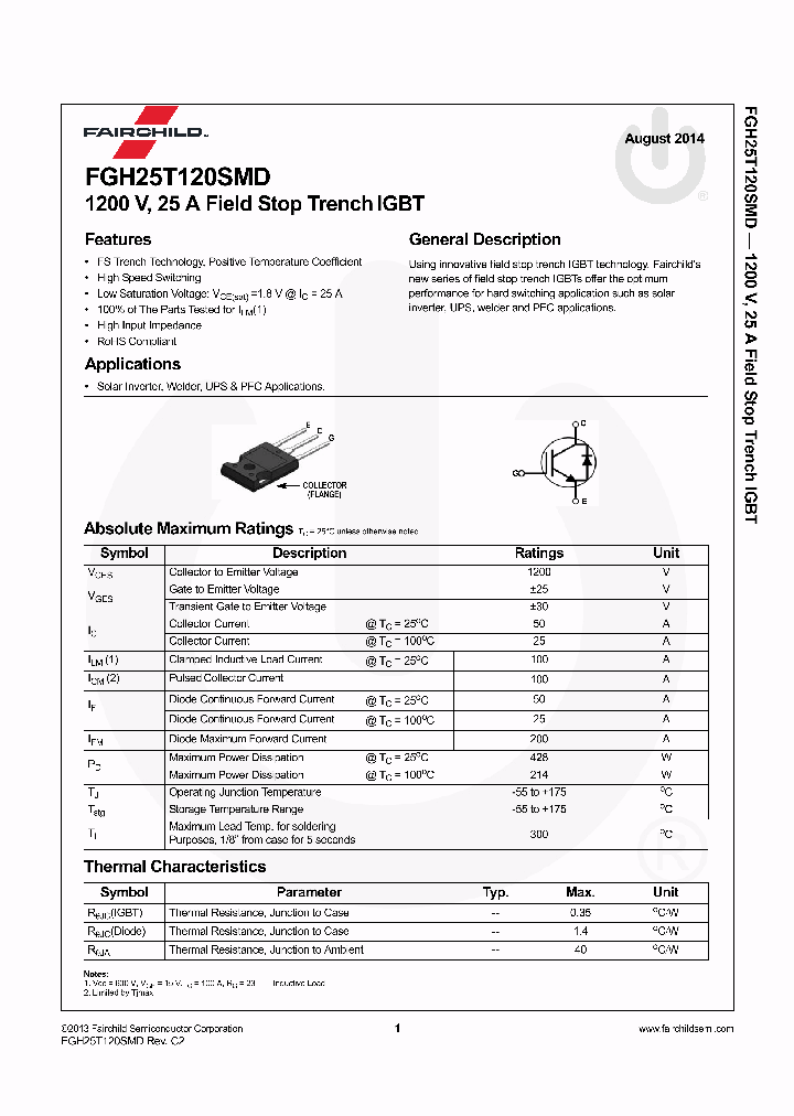 FGH25T120SMD_8302244.PDF Datasheet