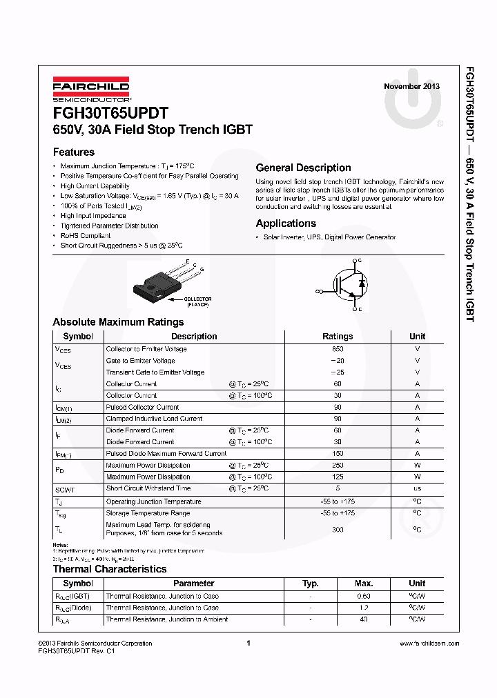 FGH30T65UPDT_8302252.PDF Datasheet