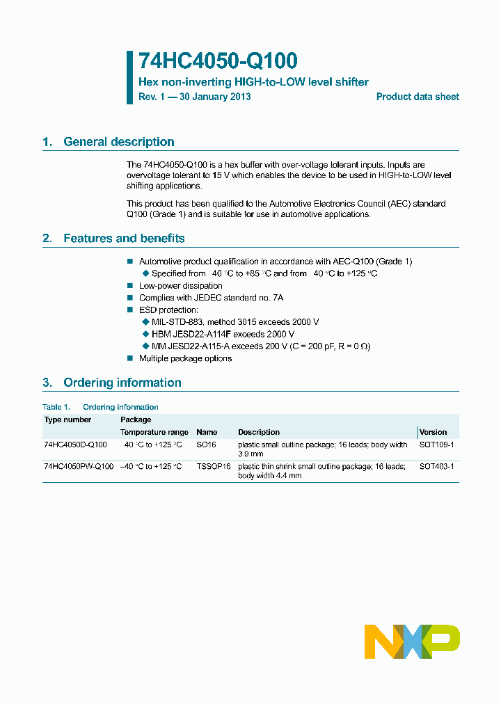 74HC4050D-Q100_8302367.PDF Datasheet