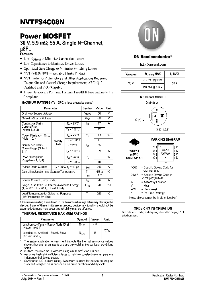 NVTFS4C08NWFTWG_8302423.PDF Datasheet