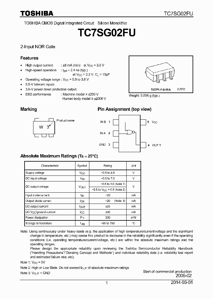 TC7SG02FU_8302541.PDF Datasheet