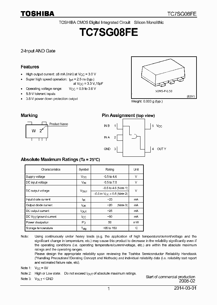 TC7SG08FE_8302550.PDF Datasheet