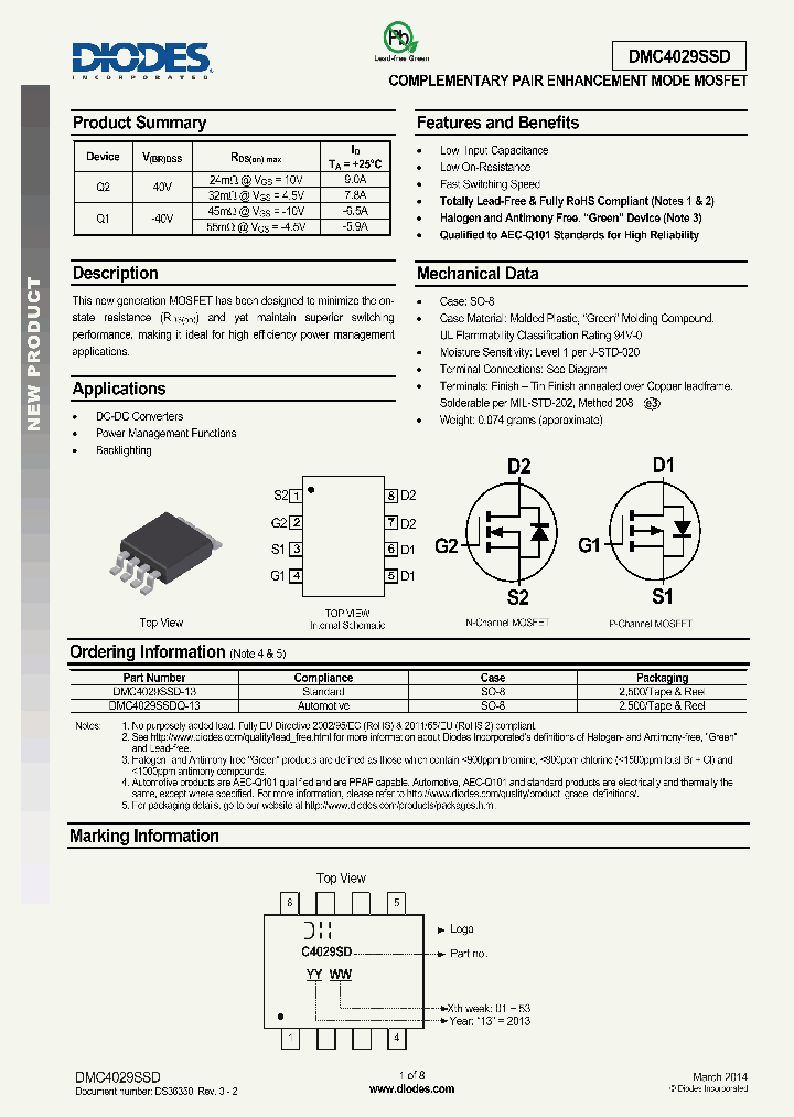 DMC4029SSD_8302568.PDF Datasheet