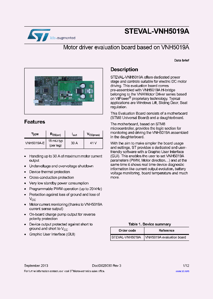 STEVAL-VNH5019A_8302674.PDF Datasheet