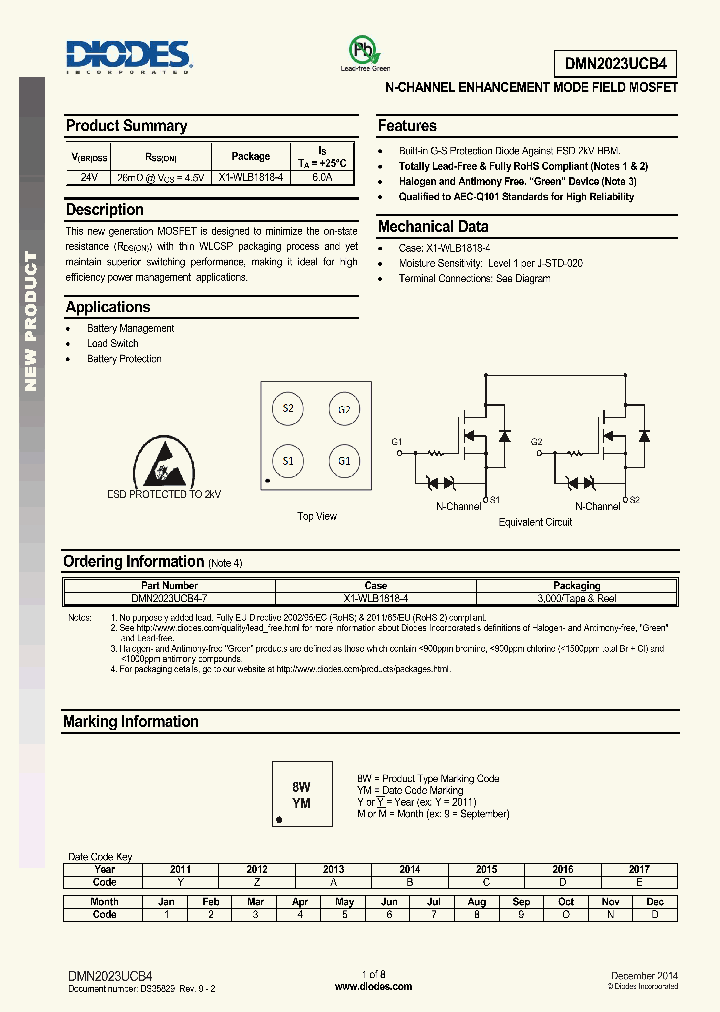 DMN2023UCB4_8303132.PDF Datasheet