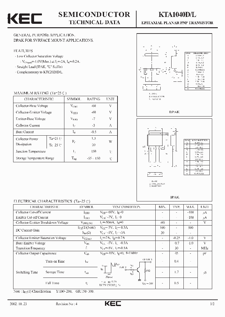 KTA1040D_8303534.PDF Datasheet