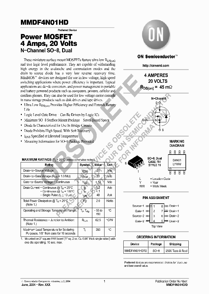 MMDF4N01HD_8303715.PDF Datasheet