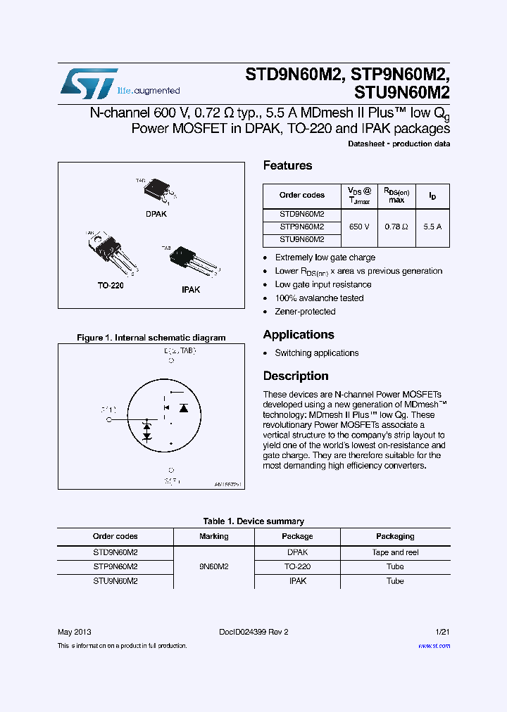 STP9N60M2_8304972.PDF Datasheet
