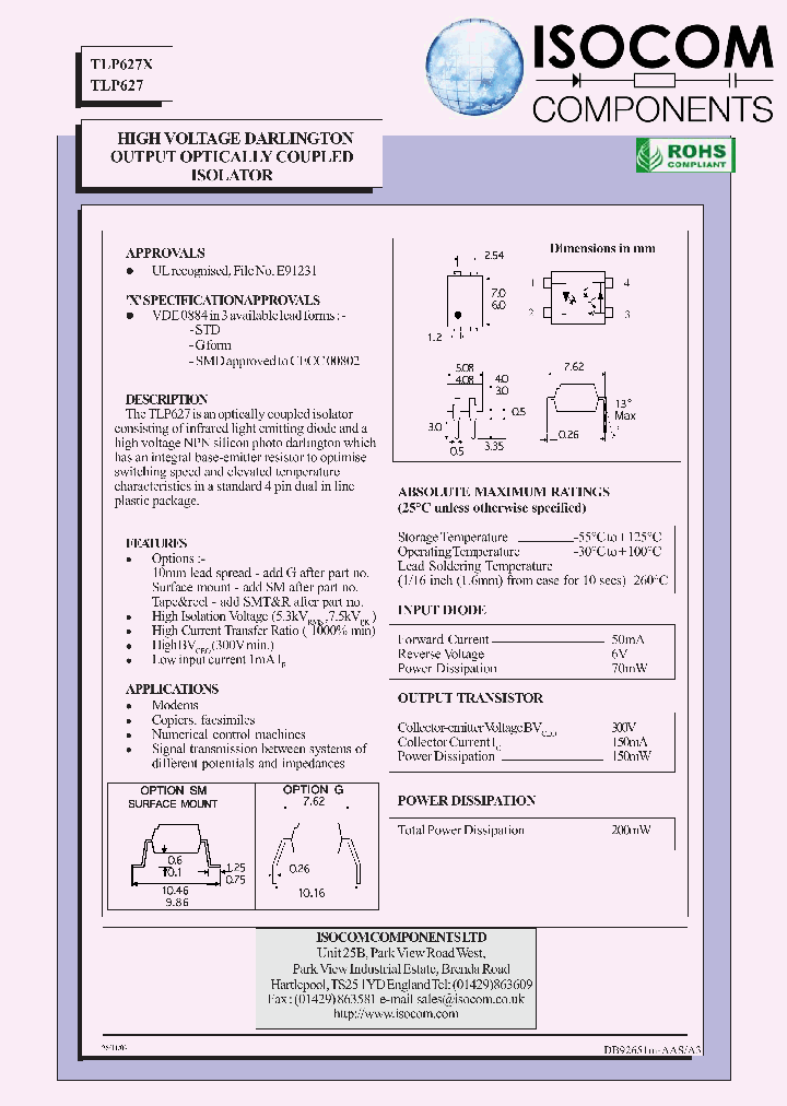 TLP627X_8305174.PDF Datasheet