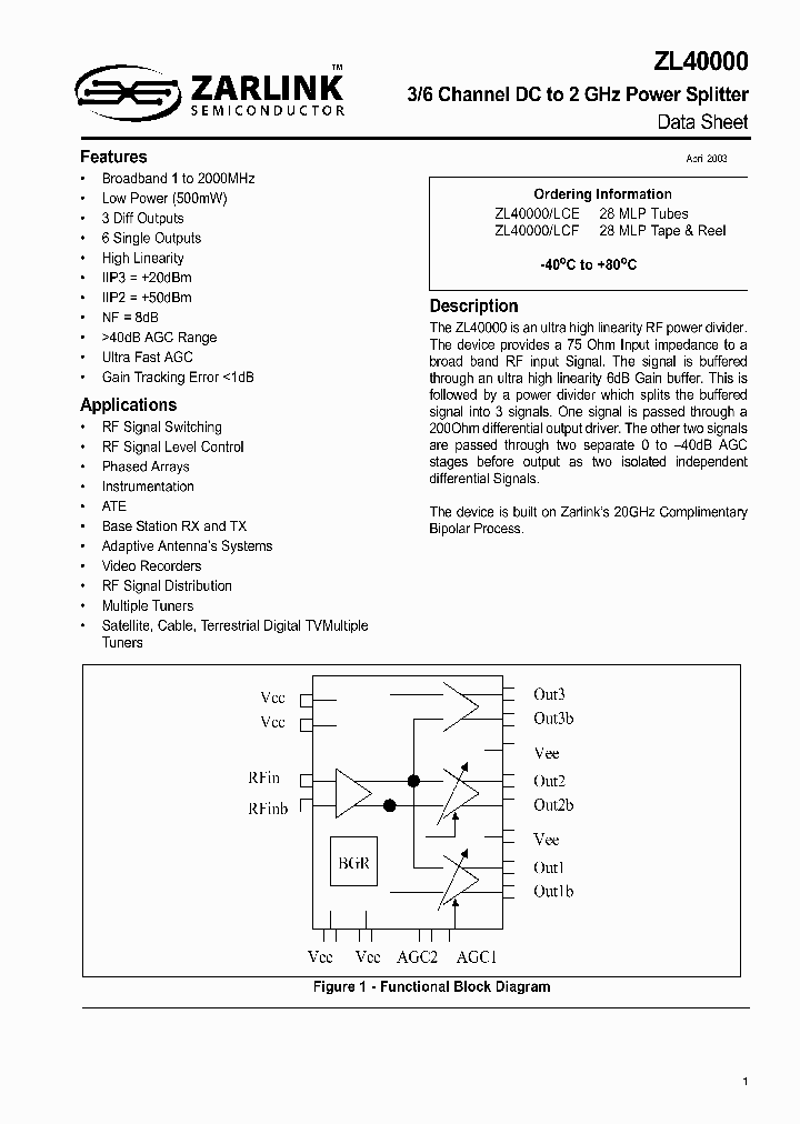 ZL40000LCE_8305411.PDF Datasheet