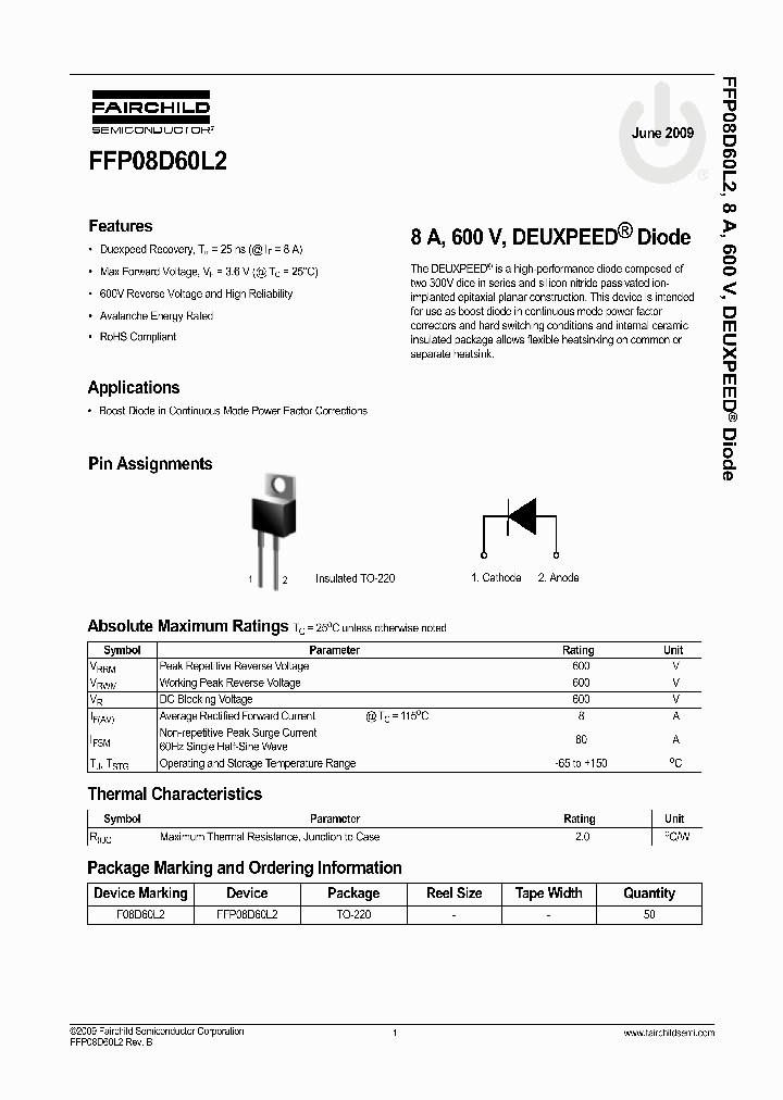 FFP08D60L2_8305900.PDF Datasheet
