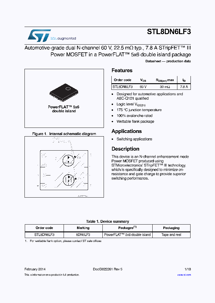 STL8DN6LF3_8306019.PDF Datasheet