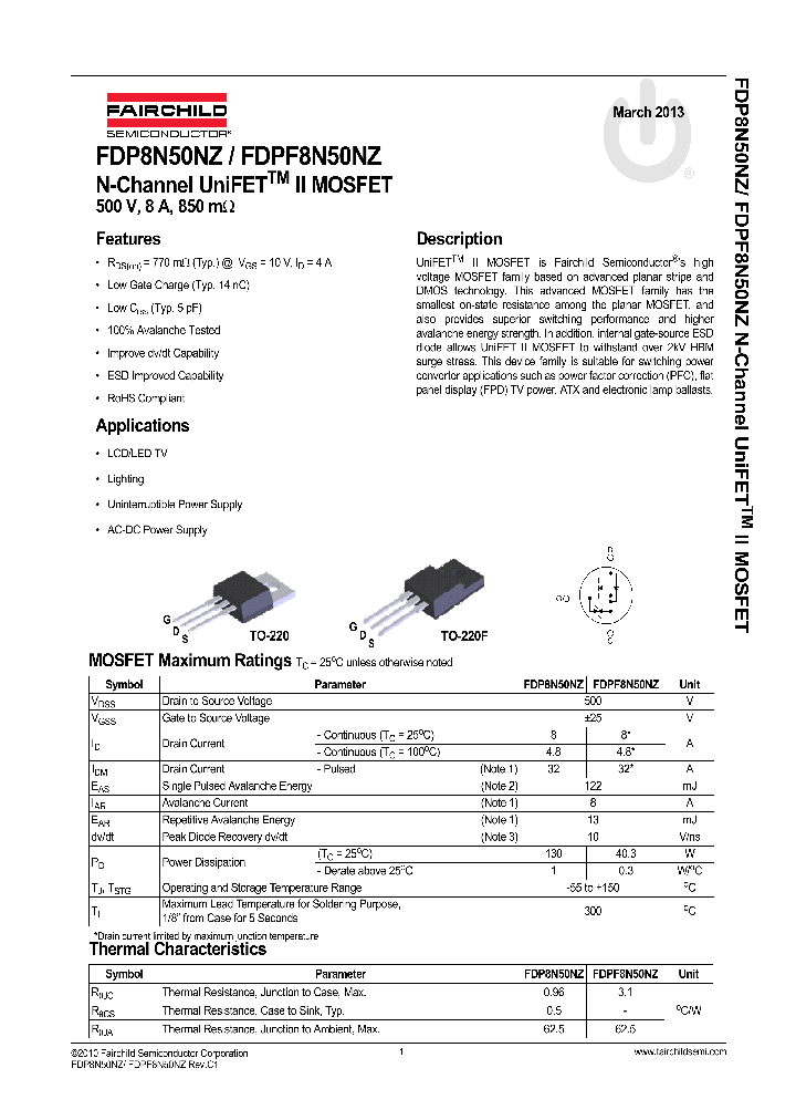 FDP8N50NZ_8306202.PDF Datasheet