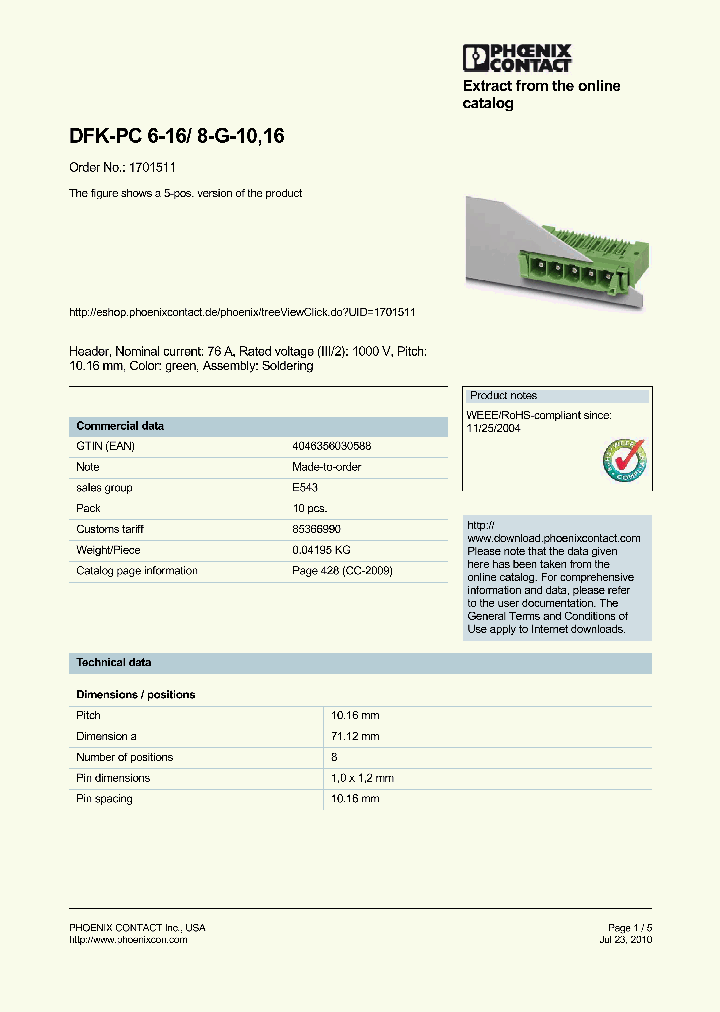 1701511_8307350.PDF Datasheet
