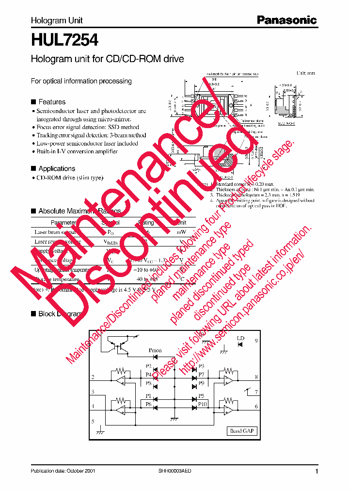 HUL7254_8307373.PDF Datasheet
