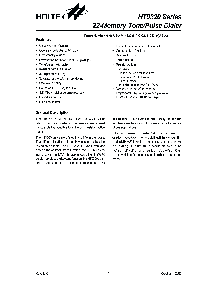 HT9320L-X_8307522.PDF Datasheet