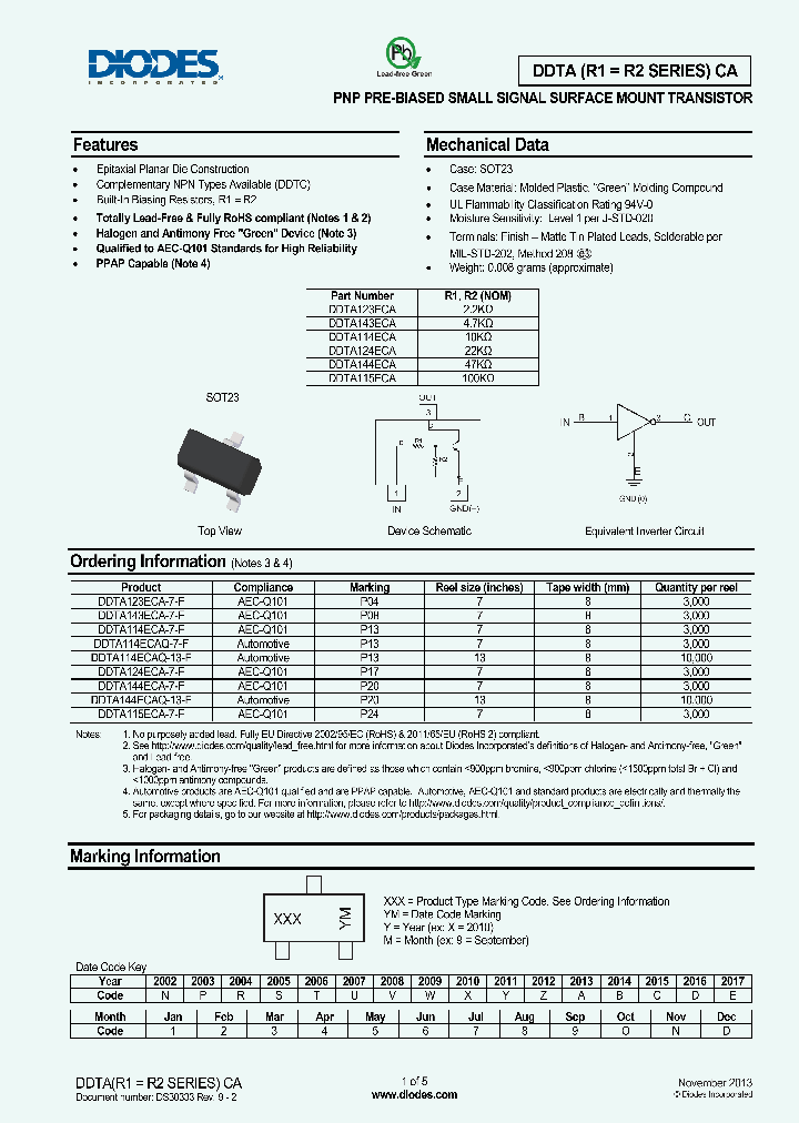 DDTA114ECA-7-F_8307621.PDF Datasheet