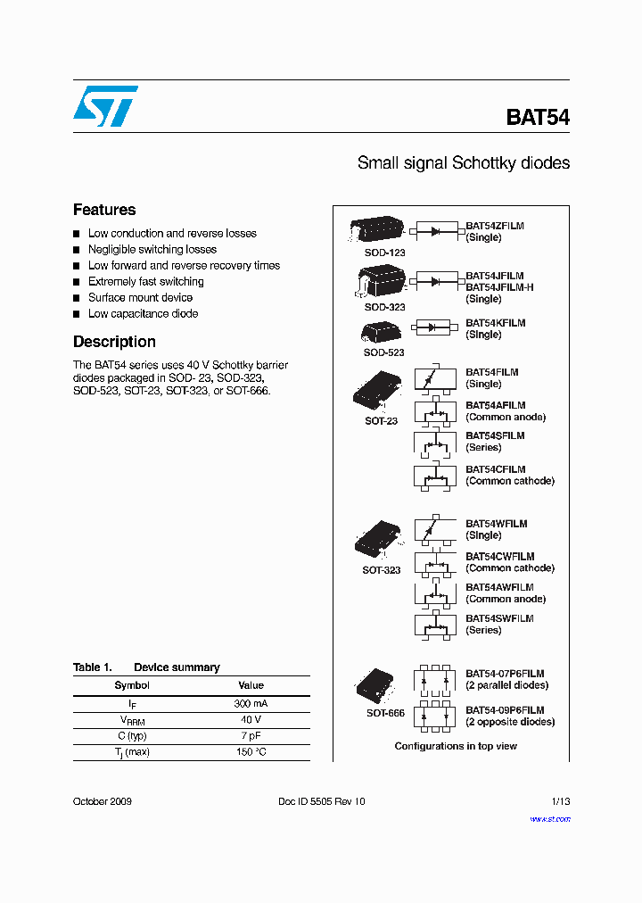 BAT54ZFILM_8308063.PDF Datasheet