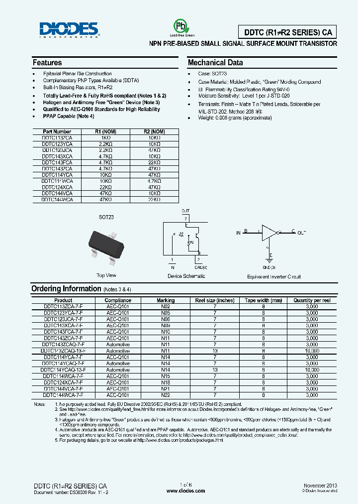 DDTC114WCA-7-F_8308549.PDF Datasheet