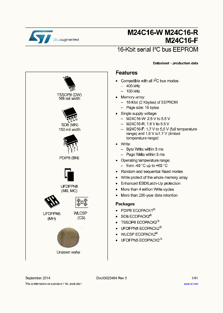 M24C16-FMN6TP_8308756.PDF Datasheet