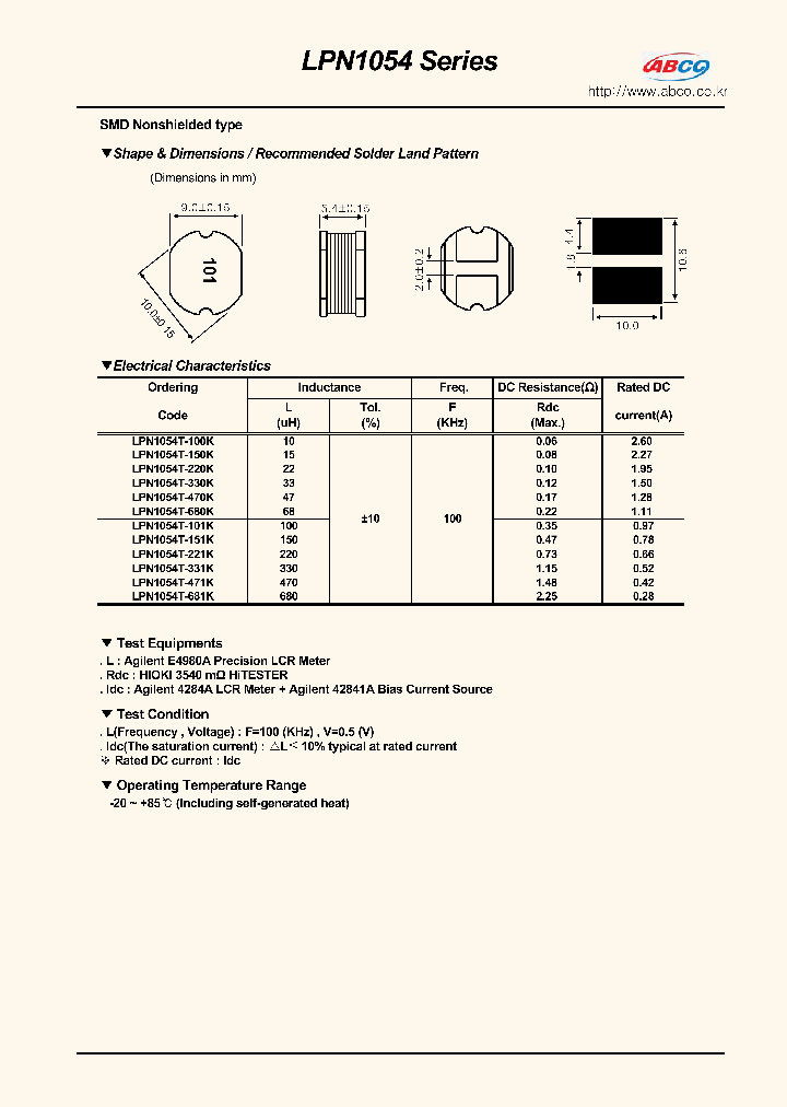 LPN1054T-151K_8308961.PDF Datasheet