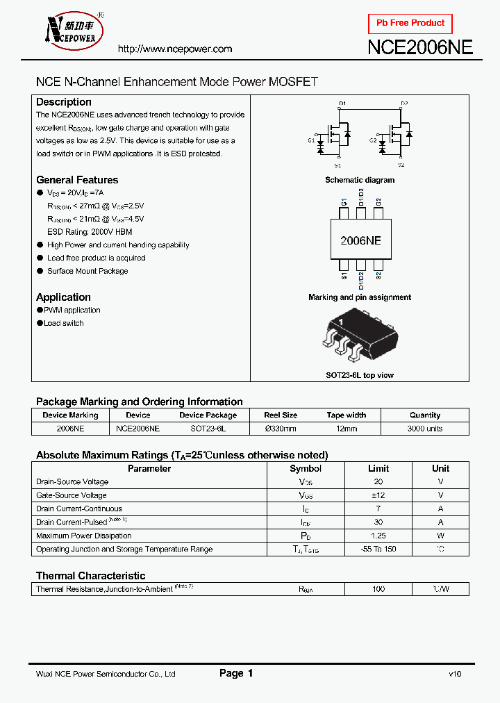 NCE2006NE_8309190.PDF Datasheet