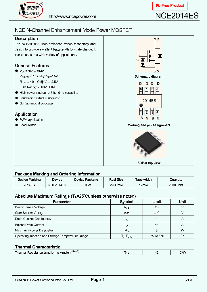 NCE2014ES_8309195.PDF Datasheet