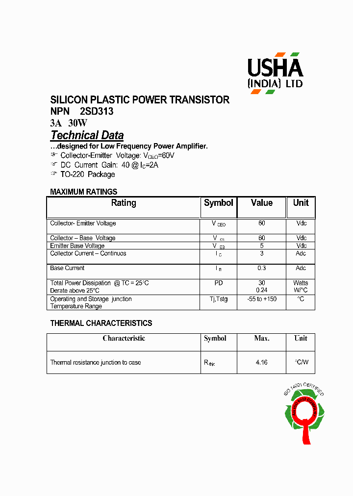 2SD313_8310012.PDF Datasheet