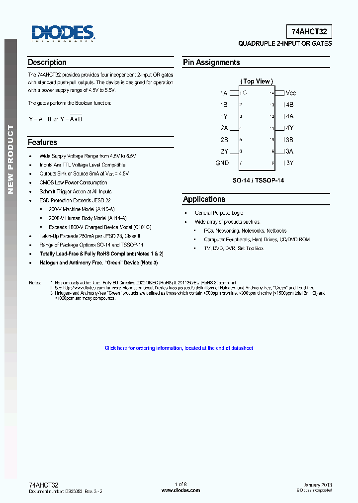 74AHCT32S14-13_8310151.PDF Datasheet