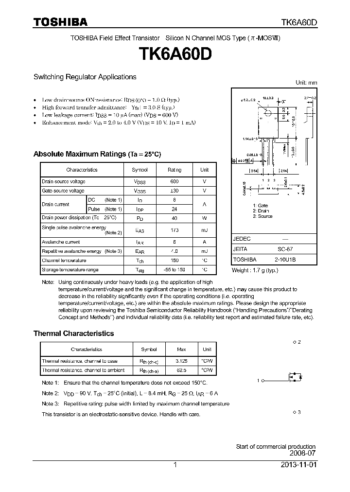 TK6A60D_8310325.PDF Datasheet