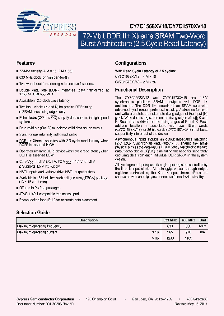 CY7C1568XV18-600BZXC_8310532.PDF Datasheet