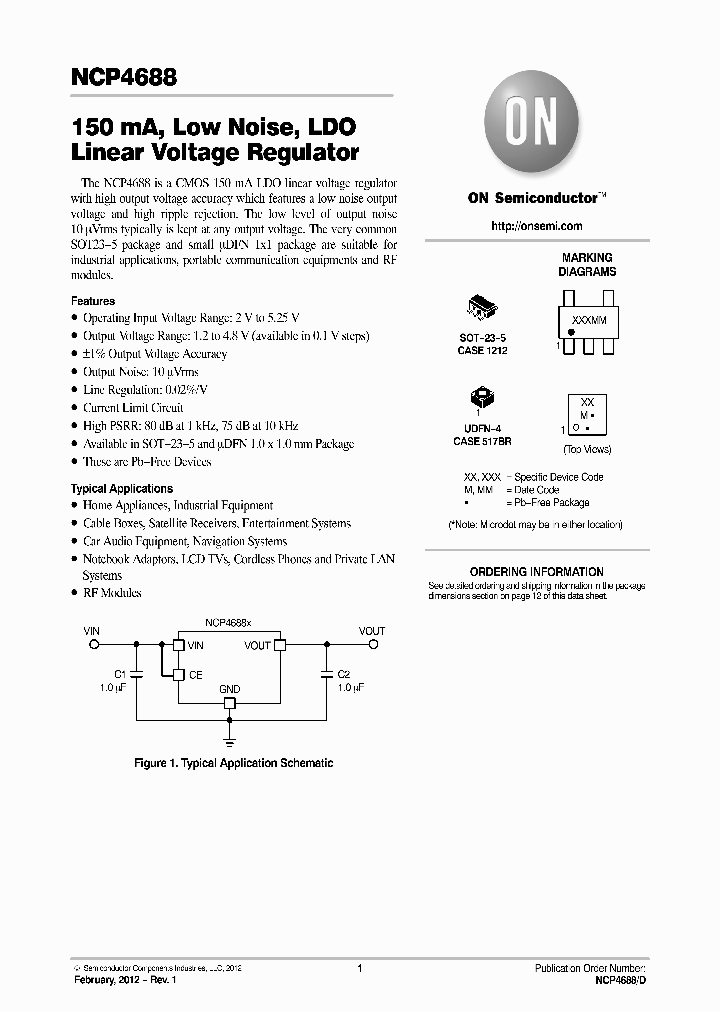 NCP4688DSN12T1G_8310923.PDF Datasheet