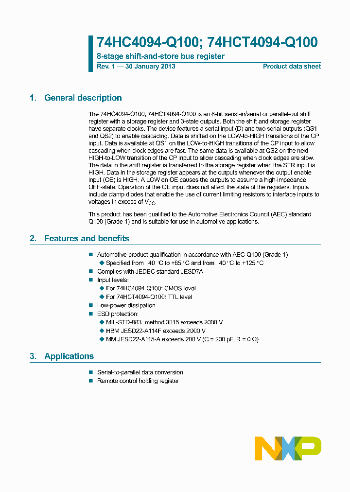 74HCT4094DB-Q100_8311320.PDF Datasheet