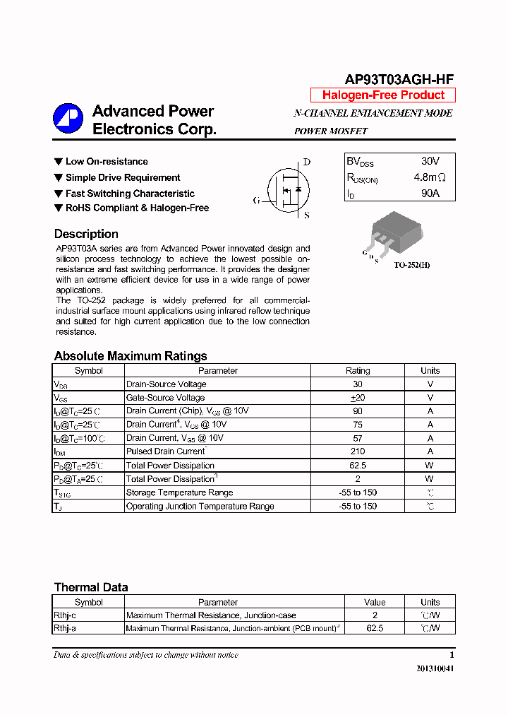 AP93T03AGH-HF-14_8311388.PDF Datasheet