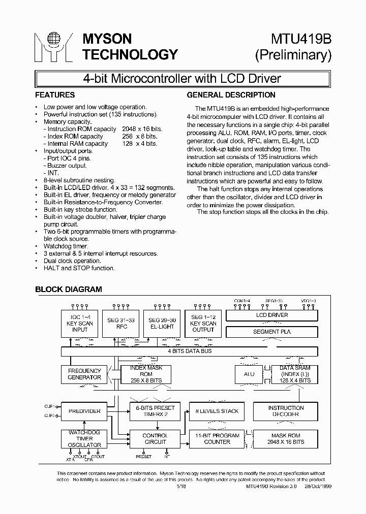 MTU419B_8311760.PDF Datasheet