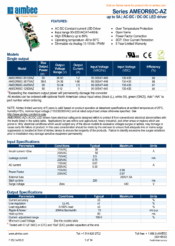 AMEOR60C-36170AZ_8311975.PDF Datasheet