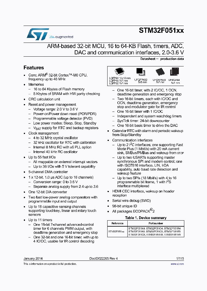 STM32F051K8_8312096.PDF Datasheet
