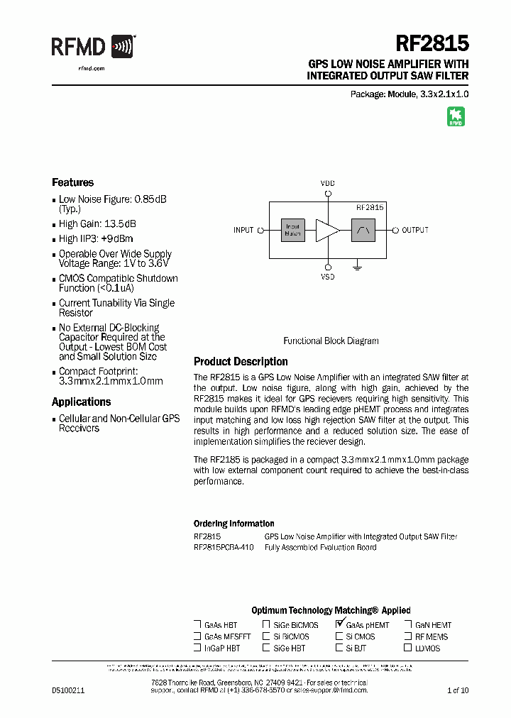 RF2815_8313184.PDF Datasheet