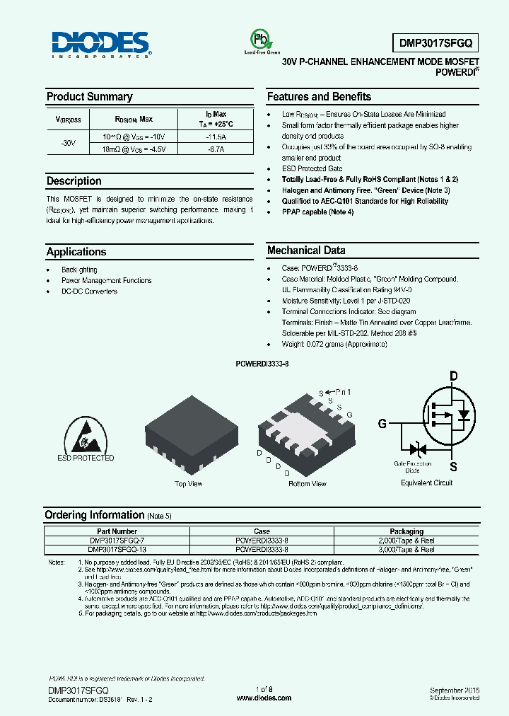 DMP3017SFGQ-13_8313438.PDF Datasheet