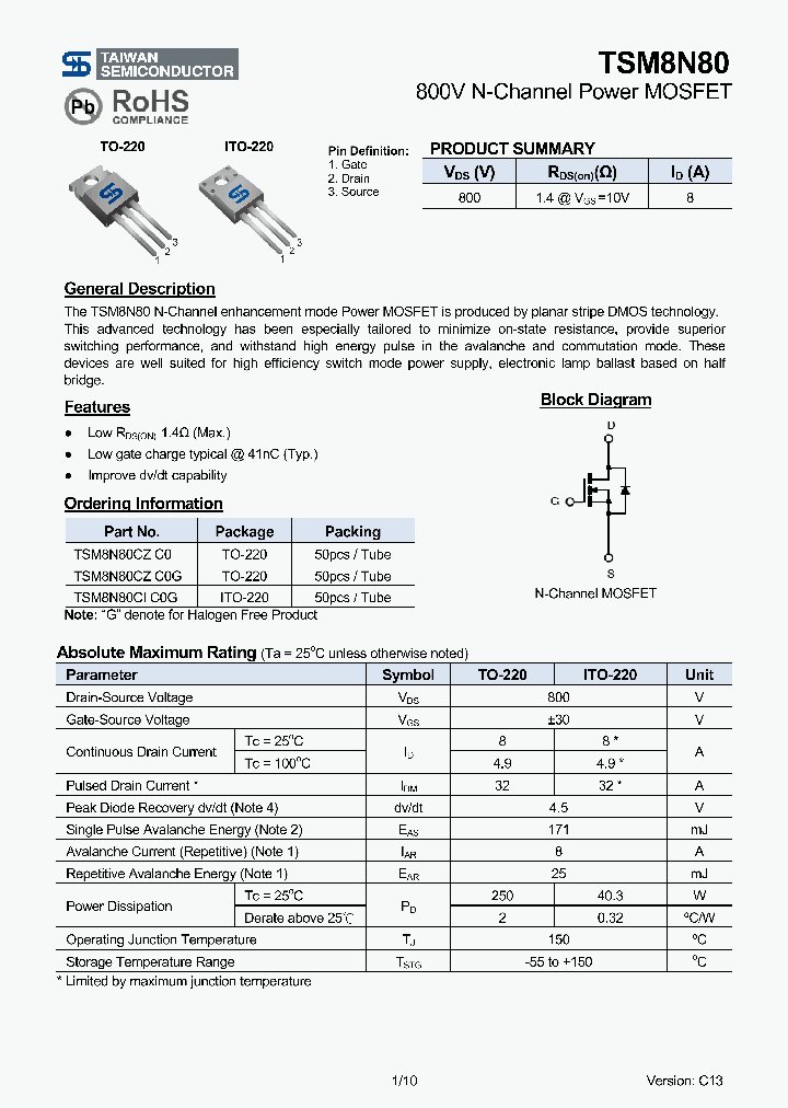 TSM8N80CZC0_8313454.PDF Datasheet